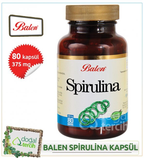2 Adet x Balen Spirulina (Mavi-Yeşil Alg) Kapsül ürün görseli 1