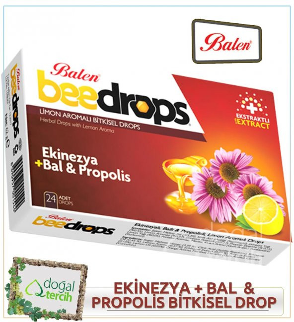 2 Adet x Balen Ekinezyalı-Ballı-Propolisli Limon Aromalı Drops ürün görseli 1