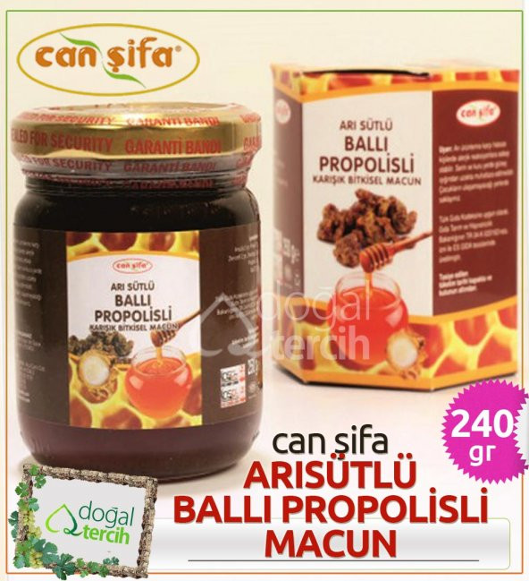 Can Şifa Arısütlü Ballı Propolisli Karışım 240 gr ürün görseli 1