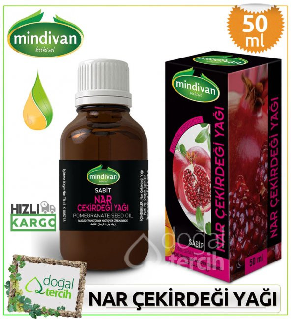 Mindivan Nar Çekirdeği Yağı Sabit 50 ml ürün görseli 1