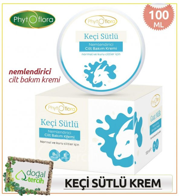 Phytoflora Keçi Sütlü Nemlendirici El ve Yüz Kremi ürün görseli 1