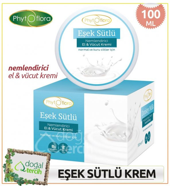 Phytoflora Eşek Sütlü Nemlendirici El ve Yüz Kremi ürün görseli 1