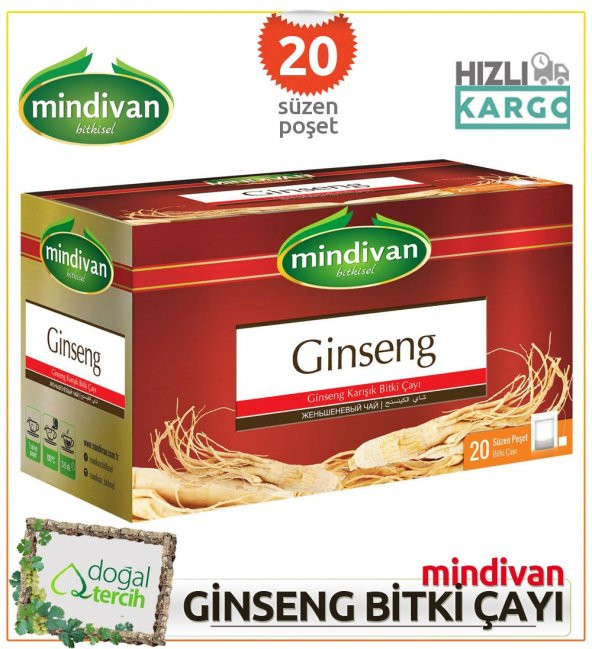 Mindivan Ginseng Karışık Bitki Çayı ürün görseli 1
