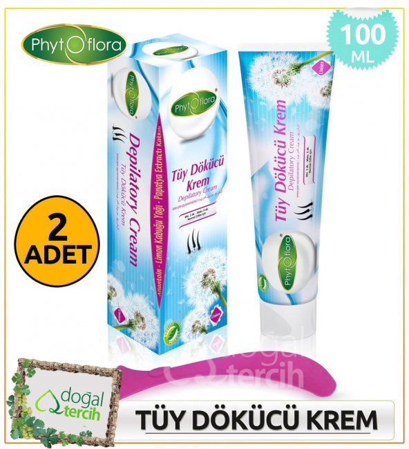 Phytoflora Tüy Dökücü Krem 100 ml x 2 Adet ürün görseli 1