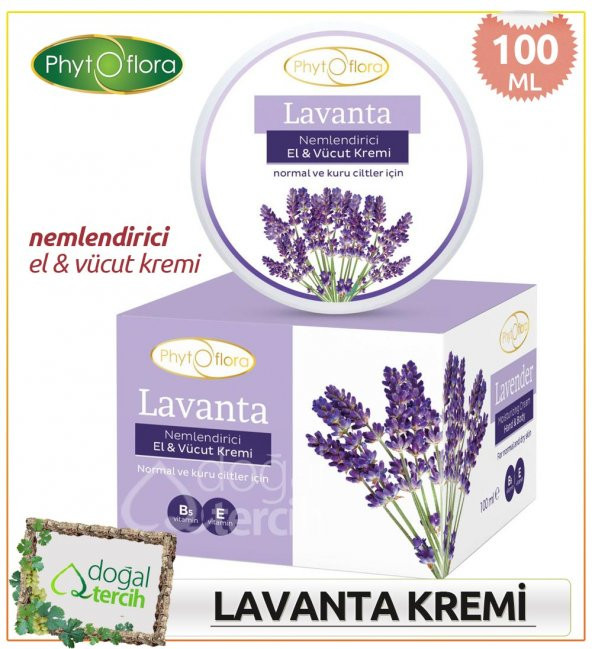 Phytoflora Lavanta Nemlendirici El ve Yüz Kremi ürün görseli 1