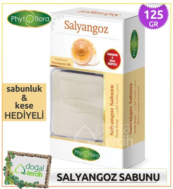 Phytoflora Salyangoz Özlü Sabun (Sabunluk ve Kese Hediyeli!) ürün görseli 1