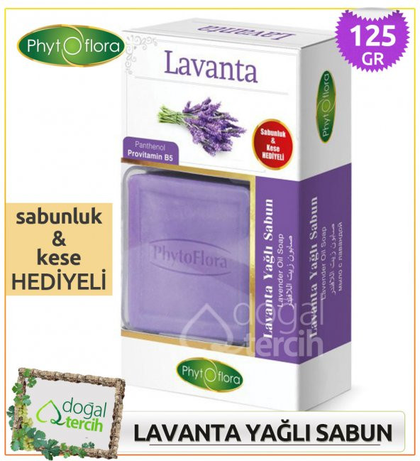 Phytoflora Lavanta Yağlı Sabun (Sabunluk ve Kese Hediyeli!) ürün görseli 1
