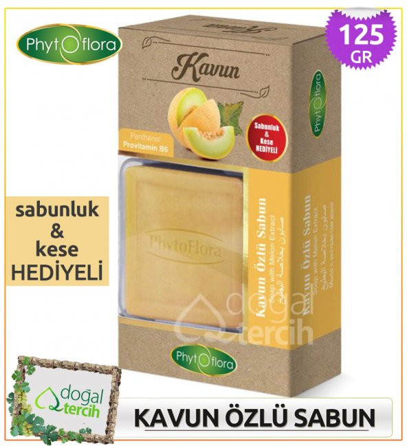 Phytoflora Kavun Özlü Sabun (Sabunluk ve Kese Hediyeli!) ürün görseli 1