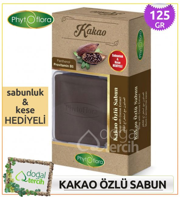 Phytoflora Kakao Özlü Sabun (Sabunluk ve Kese Hediyeli!) ürün görseli 1