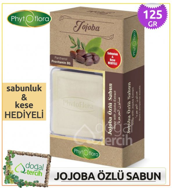 Phytoflora Jojoba Özlü Sabun (Sabunluk ve Kese Hediyeli!) ürün görseli 1