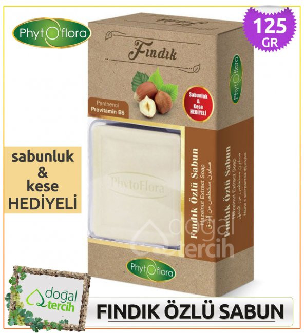 Phytoflora Fındık Özlü Sabun (Sabunluk ve Kese Hediyeli!) ürün görseli 1