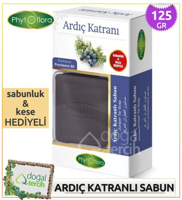 Phytoflora Ardıç Katranlı Sabun (Sabunluk ve Kese Hediyeli!) ürün görseli 1