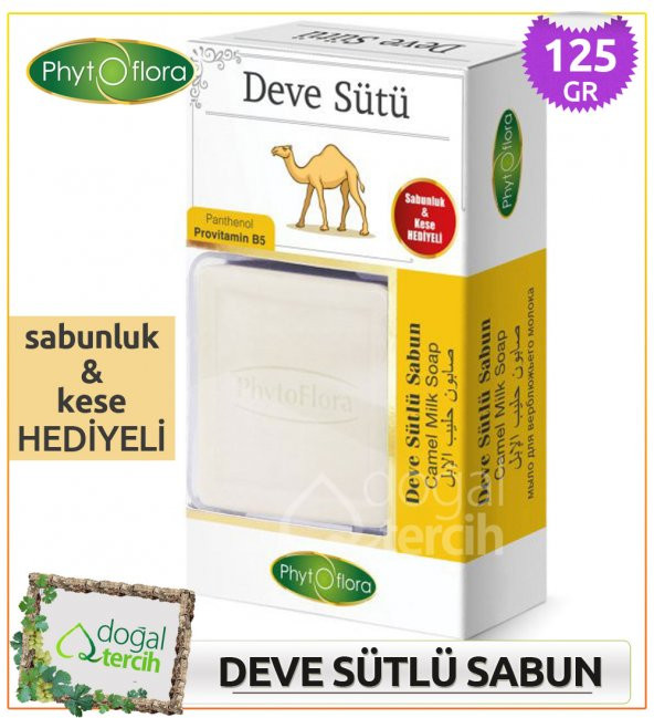 Phytoflora Deve Sütlü Sabun (Sabunluk ve Kese Hediyeli!) ürün görseli 1
