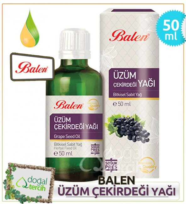 Balen Üzüm Çekirdeği Yağı 50 ml ürün görseli 1