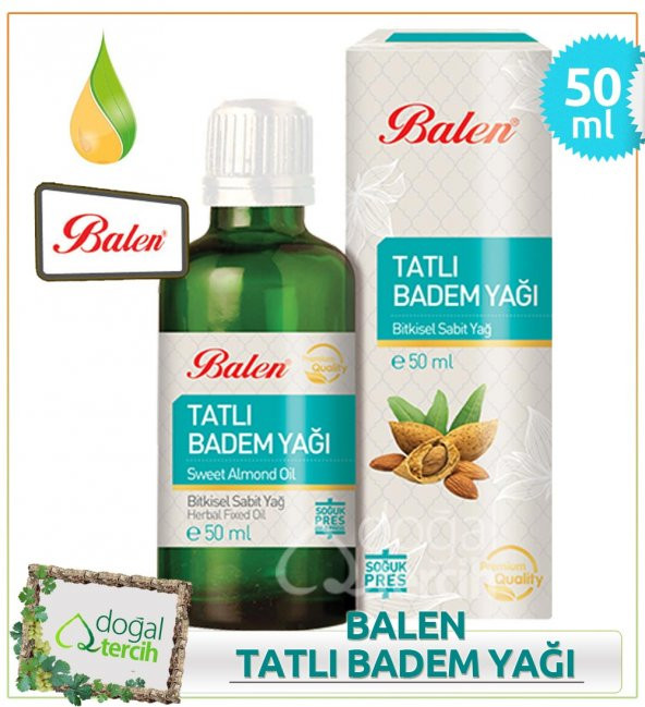 Balen Tatlı Badem Yağı 50 ml ürün görseli 1