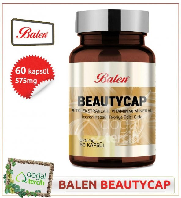 Balen Beautycap Hidrolize Kolajen Biotin İçeren 60 Kapsülx575 mg ürün görseli 1