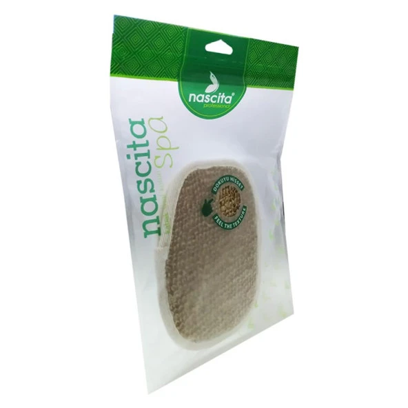 Nascita Spa Kabak Pamuk Sisal Lifli Duş Banyo Kesesi 14CM x 17CM - Resim 4