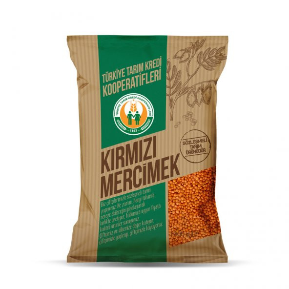 Tarım Kredi Kırmızı Mercimek 1 kg ürün görseli 1