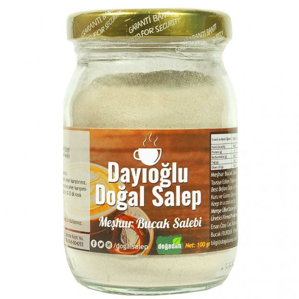 DAYIOĞLU DOĞAL TOZ SALEP 100 GR MEŞHUR BUCAK SALEP'İ ürün görseli 1