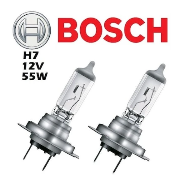 BOSCH H7 12V 55W FAR AMPULÜ 2 ADET SET ürün görseli 1