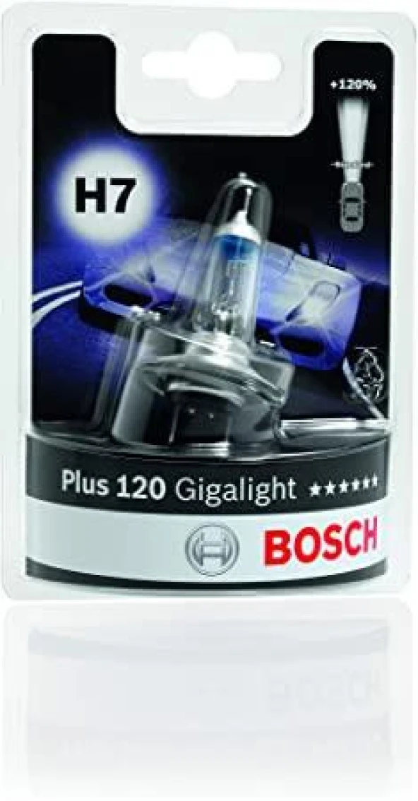 BOSCH H7 GİGALİGHT PLUS 120 AMPUL 2 ADET SET ürün görseli 1