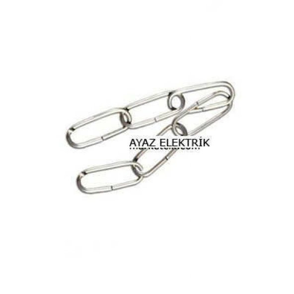 Avize Abajur Askı Zinciri Parlak Krom 5 metre ürün görseli 1