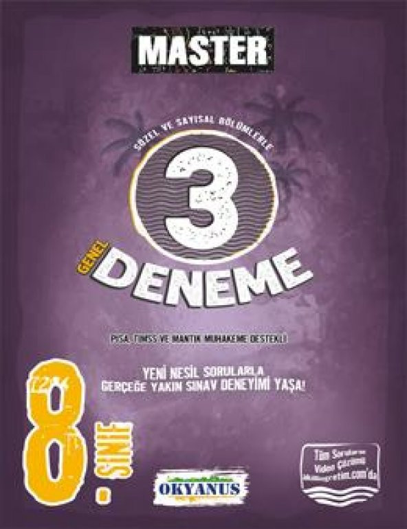 OKYANUS 8.SINIF MASTER 3 DENEME ürün görseli 1