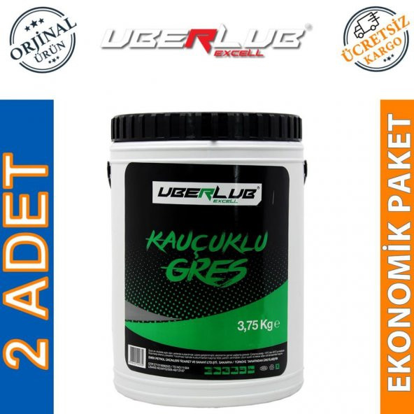 Uberlub Excell Kauçuklu Gres 3.75 Kg Kalsiyum Sabunlu Gres (2 Adet) ürün görseli 1