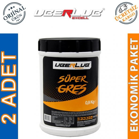 Uberlub Excell Süper Gres 0,9 Kg (2 Adet) ürün görseli 1