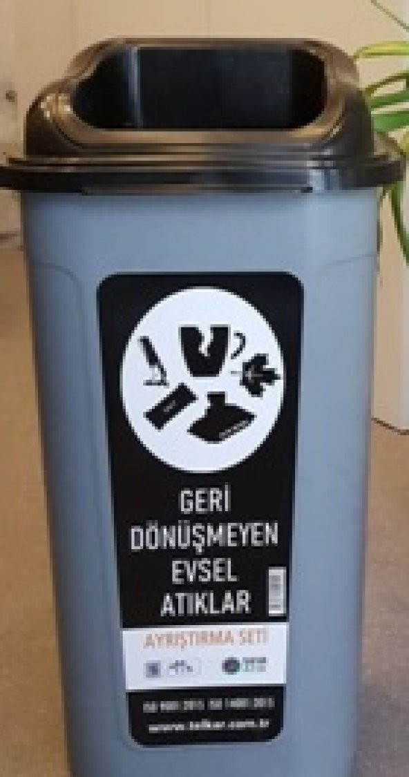 Sıfır Atık Projesi Evsel Atık Kutusu 60 Lt Ücretsiz Kargo ürün görseli 1