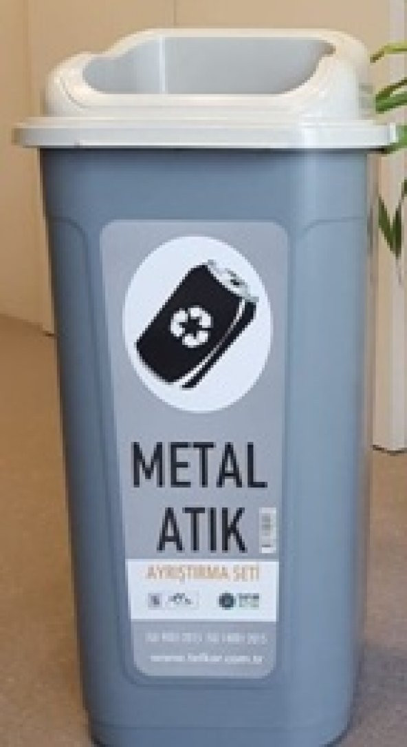 Sıfır Atık Projesi Metal Atık Kutusu 60 lt ürün görseli 1