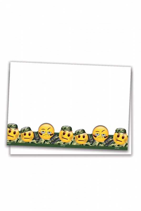 EMOJİ KAMUFLAJ MASA ÖRTÜSÜ 120X180(PLASTİK) ürün görseli 1