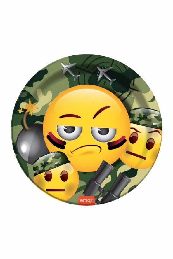 EMOJİ KAMUFLAJ TABAK 8Lİ ürün görseli 1