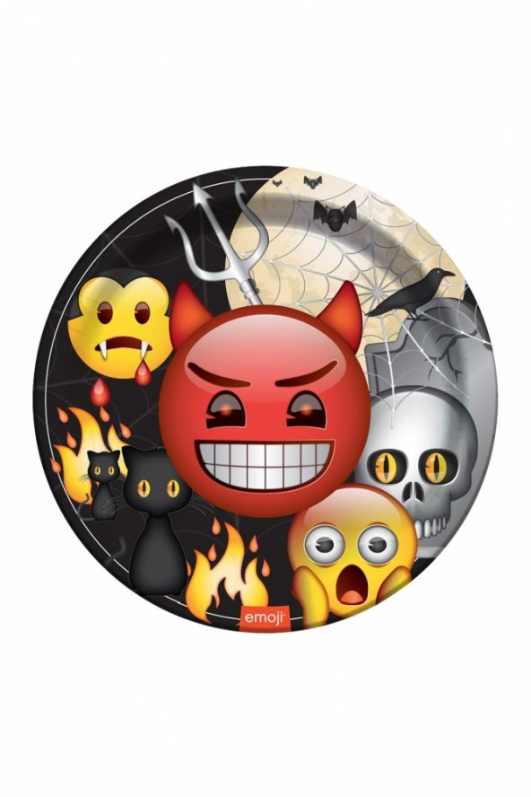 EMOJİ KORKU TABAK 8Lİ ürün görseli 1