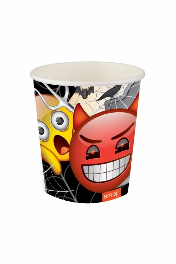 EMOJİ KORKU BARDAK 8Lİ ürün görseli 1