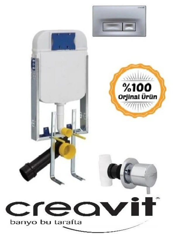 Creavit GR5001 Gömme Rezervuar 3 LÜ SET ORJİNAL ürün görseli 1