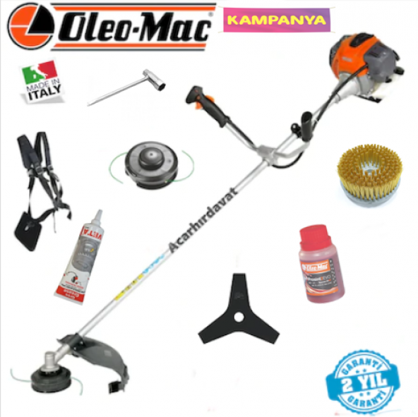 Oleo-Mac BCH 40 T Yan Tipi Motorlu Tırpan 2.0 Hp İtaly -Hediyeler ürün görseli 1