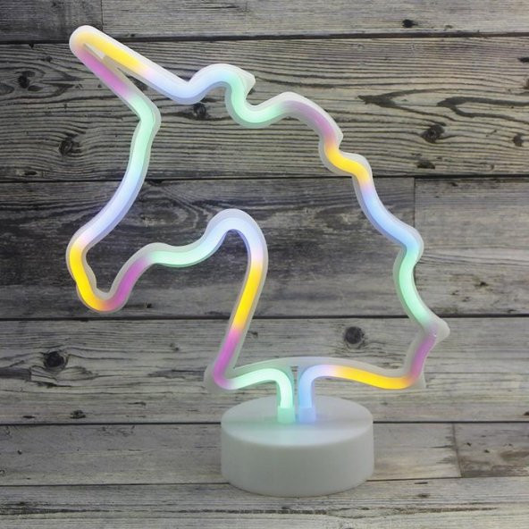 29x23cm Neon Led Unicorn At Aydınlatma ürün görseli 1