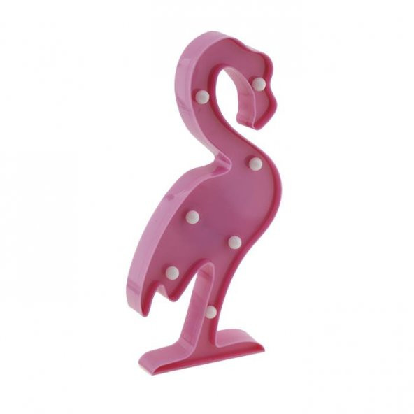 30cm Led Işıklı Plastik Flamingo Gece Lambası - Resim 4