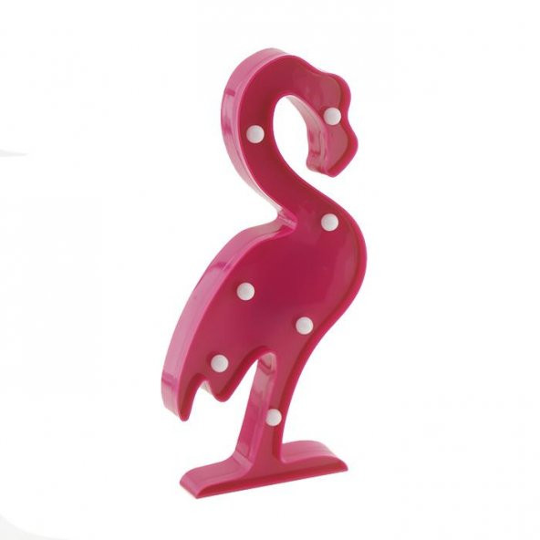 30cm Led Işıklı Plastik Flamingo Gece Lambası - Resim 5