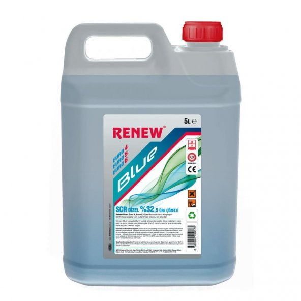 Renew SCR Blue 5 Lt Euro 4, Euro 5, Euro 6 SCRli Dizel Araç Sıvısı ürün görseli 1