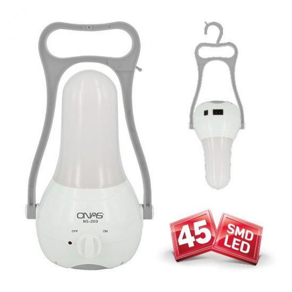 ONAS NS-209 45 LEDLİ ŞARJLI IŞILDAK - Resim 2