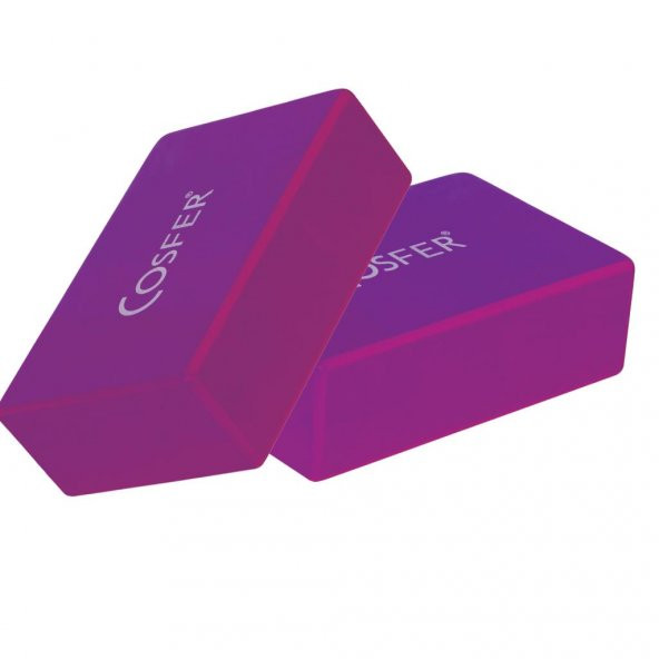Cosfer CSF57MR Yoga Block - Mor - Resim 2