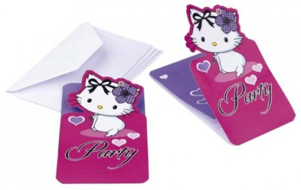 CHARMMYKİTTY DAVETİYE SET 6LI ürün görseli 1