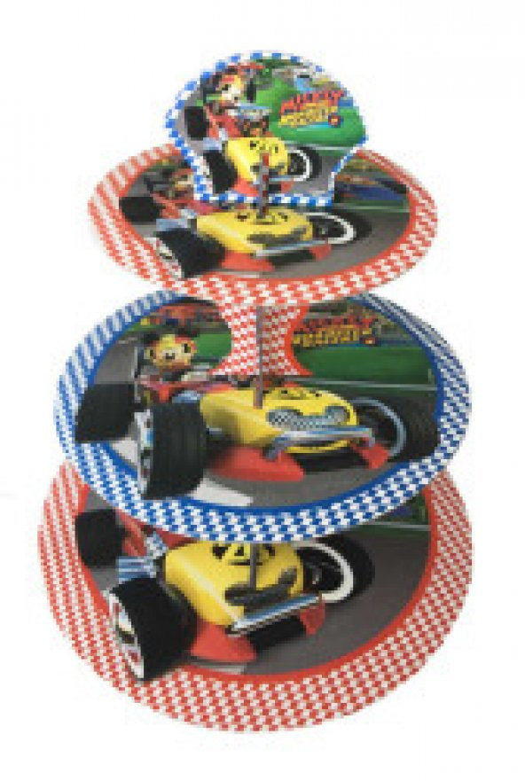 MİCKEY ROADSTER KEK STANDI 3 KATLI ürün görseli 1