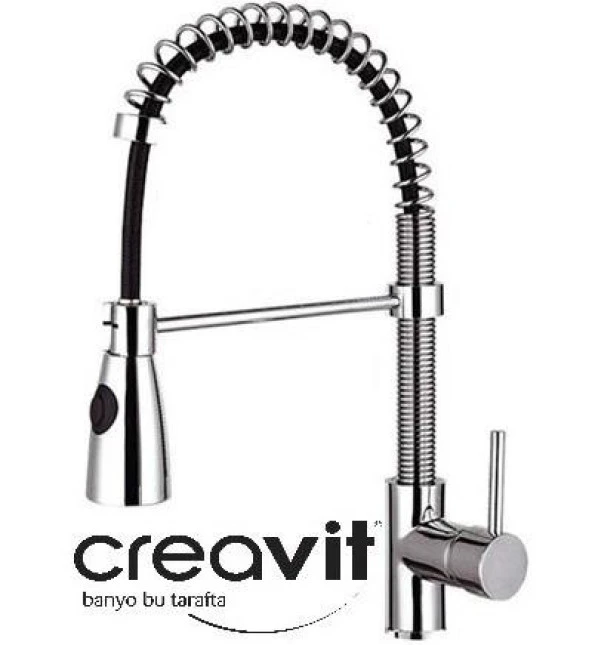 Creavit MF9910L Spiralli Endüstriyel Mutfak Evye Armatürü *SÜPER KALİTE* ürün görseli 1