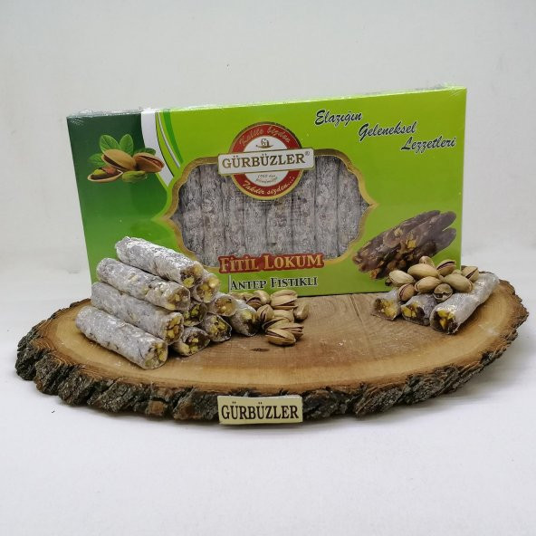 Antep Fıstıklı Fitil Lokum 350 GR - ÖZEL ürün görseli 1