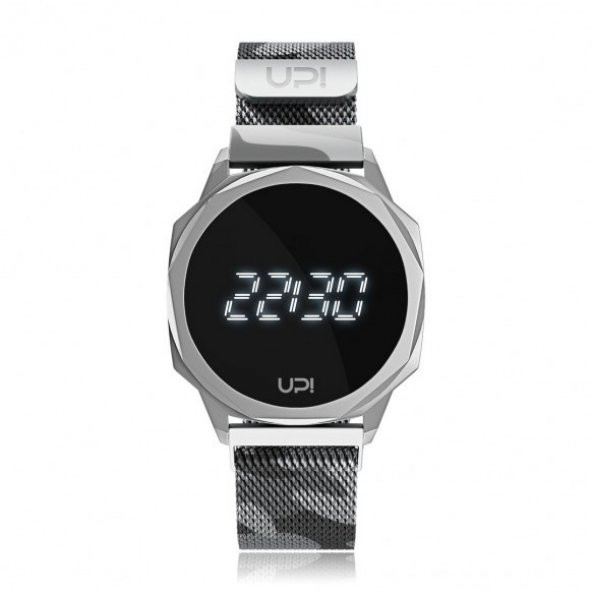 UPWATCH ICON SILVER CAMOUFLAGE LOOP BAND UNİSEX KOL SAATİ ürün görseli 1