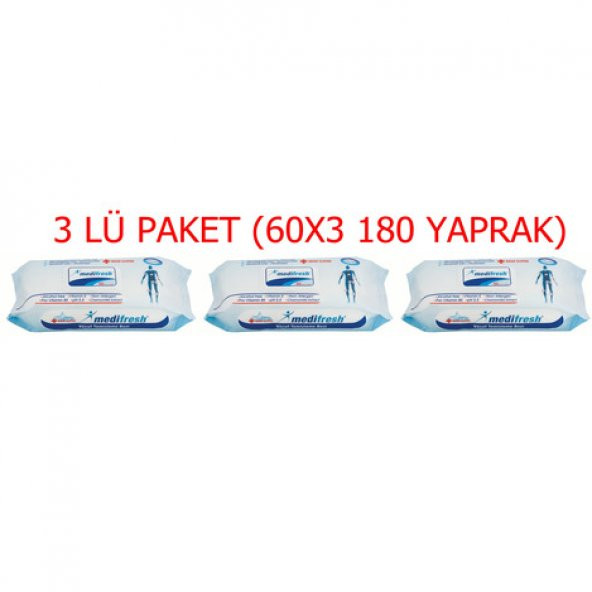 Medifresh Vücut Temizleme Bezi 50 lık 3 Paket 150 adet ürün görseli 1