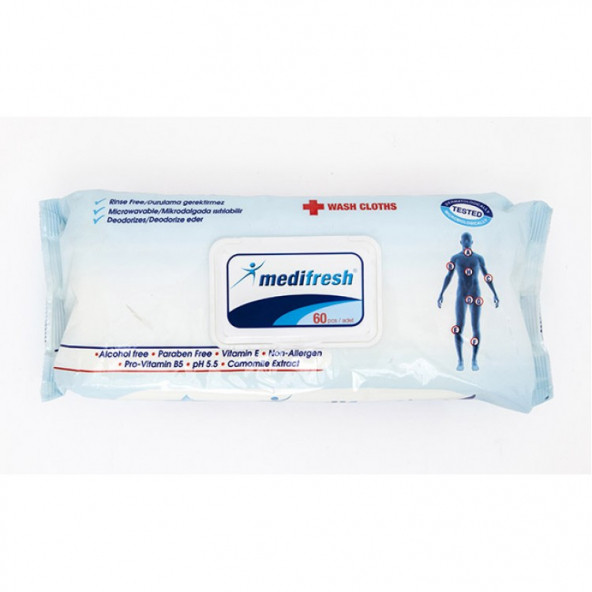 Medifresh Vücut Temizleme Bezi 50 lık 15 Paket 750 adet ürün görseli 1